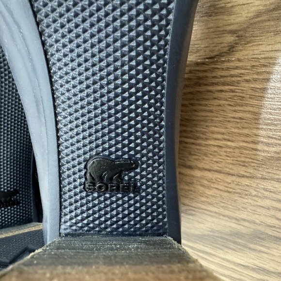 Y2K Sorel Medina Boots Womens 8 Blue Calf Hair Tall Knee High 2000s Rain Boots - Picture 9 of 16